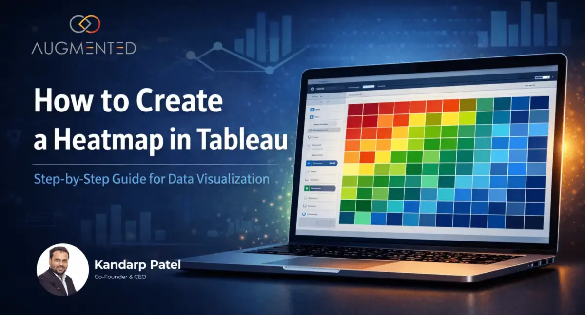 Heatmap visualization in Tableau dashboard showing color-based data patterns