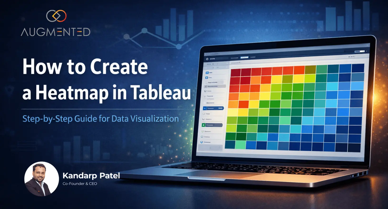 Heatmap visualization in Tableau dashboard showing color-based data patterns